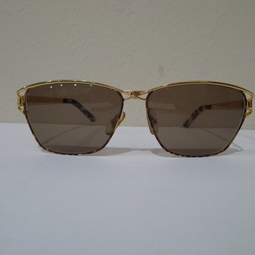 Vintage Laura Biagiotti 80's FAB Gold Sunglasses